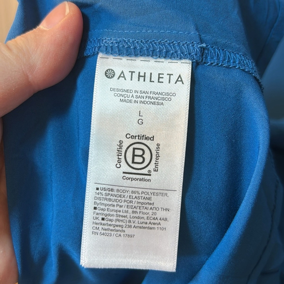 Athleta Presidio Traveler Dress in Dark Lapis Blue size large - Picture 8 of 9